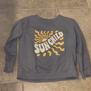 NWOT Sun Child Kids Sweatshirt - Gray and Yellow